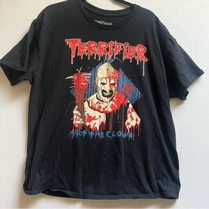 Terrifier 2 Art The Clown Greatest Kills Tour Graphic T-Shirt Black XL